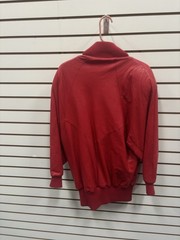 Michael Hoban North Beach Red Leather Jacket 80S Zip Pad Shoulders Women Sz 7/8