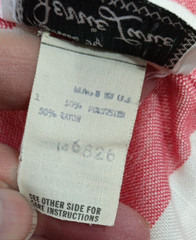 VINTAGE Shirt Dress TRENDS JERRIE LURIE Red White Rare Classic Dolman Pockets
