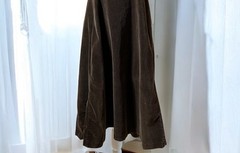 VTG 70s Over The Rainbow Brown Velveteen Pinafore Dress Academia Velvet M/L 32W