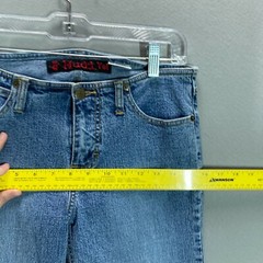 Vintage 90s Y2K MUDD Jeans Cropped Size 9 US 30″ Waist Capri Pant Stretch