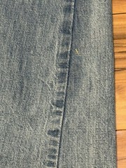 Vintage 70s Wide Leg Flare Jeans Maverick Embroider Pockets XS 24×30 Scovill Zip