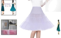 Women’s Rockabilly Petticoat – Soft Crinoline Slip in Adjustable Sizes S-3XL