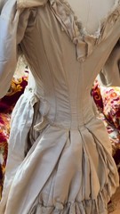 Authentic Victorian Wedding Gown Antique Bridal Dress Late 1800s Lace haunted