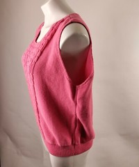 Folio By Fire Islander Women Sweater Vest Size 42 Barbie Vintage
