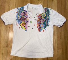 Vtg Women’s Tennis Golf Shirt By Lily’s Of Beverly Hills Large 80’s Activewear