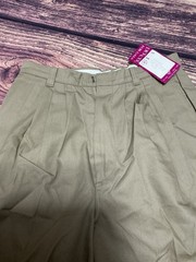New Vintage Dee Cee For Gals Pleated Khaki Dress Pants, Polyester Blend – 9/10