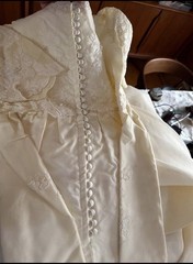 Vintage Alfred Angelo Wedding Gown – Edythe Vincent – Ivory -Train & Headpiece