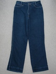 QI13441 VINTAGE 1970s **STOCKTON** HIGH WAIST WOMENS JEANS 29×30 DARK BLUE