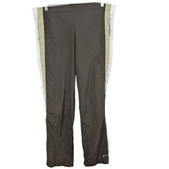 Vintage Nike Sportswear Track Pants Brown Green Y2K Women’s sz Med