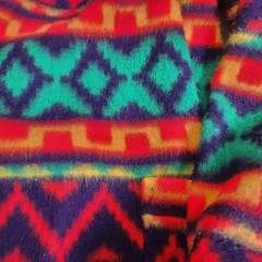 Vintage Capistrano Southwest Navajo Aztec Coat Jacket Size 18/20 Fury Colorful