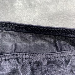 VINTAGE Leggs Half Slip Skirt Medium Black Nylon Antron III Lace Trim
