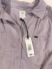 Lee Woman’s Relaxed Fit Long Sleeve Button Up Shirt Size S