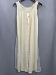 Vintage Tosca Lingerie Peignoir Nightgown Womens Small Boudoir Set Sissy Chiffon