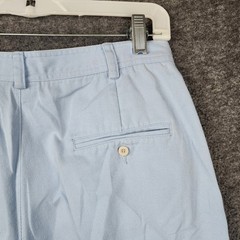 Liz Claiborne Lizsport Pleated Shorts Women 12 Light Blue High Rise Cotton 90s