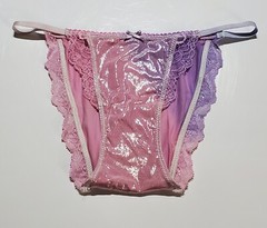 Victorias Secret Dream Angels Bikini LACE SHINY 4/XS Ombre Cotton Candy Sidekick