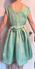 Vintage 50’s Harry Keizer Mint Green Fit Flare Short Sleeve Dress Size 10
