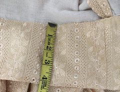 Vintage 60s Embroidered Dress Shift Sheath Size Small Philippines Custom Made