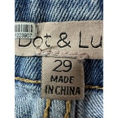 Anthropologie Dot & Lu Le Mans Wide Leg Jeans Sz 29 (30/31) Retro Track Denim