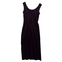 Tori Richard Vintage Black Sleeveless Scoop Neck Maxi Dress 12 8726355