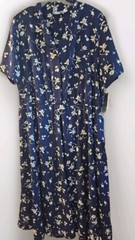 Vintage Carol Anderson Size 22 Made In USA Floral Maxi Dress Blue New With Tags
