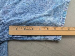 Cascade Blues Vintage Acid Wash Denim Shorts Floral Elastic Waist 12