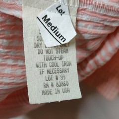 Fine Line vintage women’s S/M top and pants set peach white checked (see below)