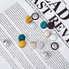20 Pcs Satin Covered Metal Shank Buttons Cloth Buttons for 25mm Royal Blue