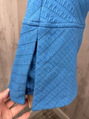 Vintage 1970s Rose Marie Reid Blue Swimsuit Mod GoGo Skirt Built in Bra Retro M