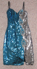 Vintage 80’s Alyce Designs Sequin Bead Rhinestone Mini Cocktail Dress Size 8