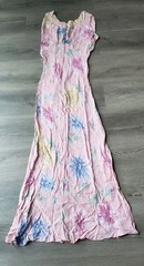 VTG 30s Floral Print Bias Cut Dress Sz XS? Old Hollywood Regency Art Deco READ