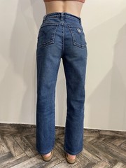 DDP 90’s Vintage Moschino Metal Peace Baggy Mom Jeans Retro Size 28