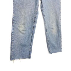 Lee Vintage 1970s High Waisted Cropped Blue Cotton Denim Jeans – Size 26 27