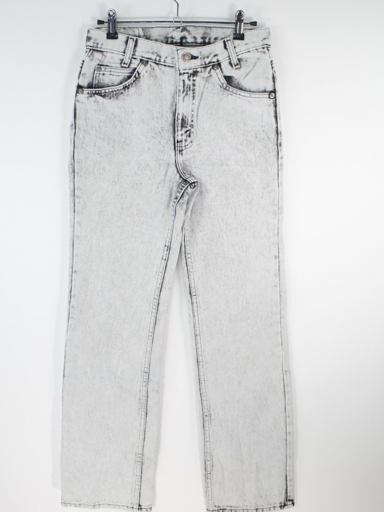 VTG Great Plains Womens Regular Straight Casual Gray Denim Jeans Size 14 28X31