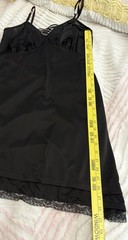 Vintage Black Slip Dress Maybe Vanity Fair Wounded No Tags 36 Bust