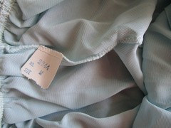 VTG 1950s-1960s CARILLON LITE BLUE BABY DOLL NYLON FRILLY LINGERIE NITEY SET med