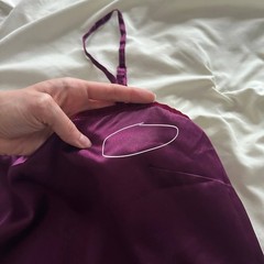 Vintage 90s Victoria’s Secret Purple Satin Pjs Cami & Shorts Set Slip Size M