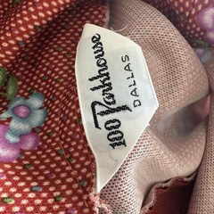 VTG 70s 100 Parkhouse Hostess Dress Maxi Floral Jacket Polyester SZ 10 Maroon