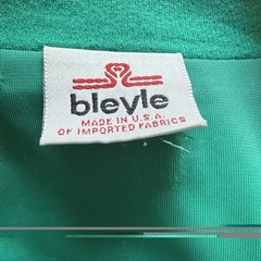 Vintage Bleyle USA Teal 2 Pc Skirt Suit w Belt Women’s Jacket Skirt Set 80s