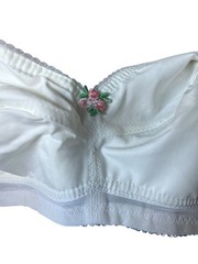 RARE Vtg Symbra Ette Bra NOS 32CC Style 162 1960s 60s New NOS White Beginner