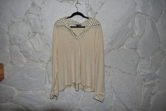 RALPH LAUREN 3X OFF WHITE VINTAGE SWEATER (ADQ93)