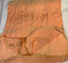 Vtg 1920’s Step-Ins Coral Silk w Ecru Lace Details Medium / Large Trousseau Xmas