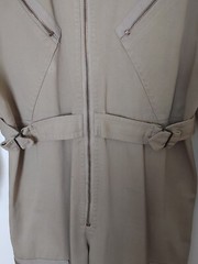 Vintage Khaki Jumpsuit Military Cargo Safari Style Medium 80’s 90’s Womens