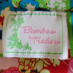 Bamboo Traders Hawaiian Dress Sundress VTG Stretch Made USA Tropical Travel Sz 2
