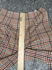 Vintage Bobbie Brooks KoraTron Pants Womans M Plaid Flat Front USA Preppy 70s