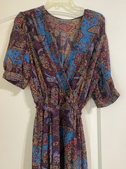 Vtg 1970s 80s LOT Of 6 Secretary Dresses Small-Medium Resale Boho Made in USA