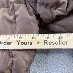 Vintage Ms Pioneer Down Puffer Jacket Faux Fur Collar Made In Hong Kong Womens M