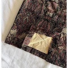 Vtg 90s Y2K Croft & Barrow Grunge Paisley Tapestry Skirt 6 Dark Vampy Whimsigoth