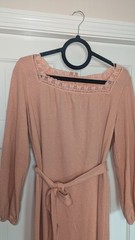 Vintage 60s 70s Bleeker Street Pink Dress Mod Retro USA Union Made Hippie Boho