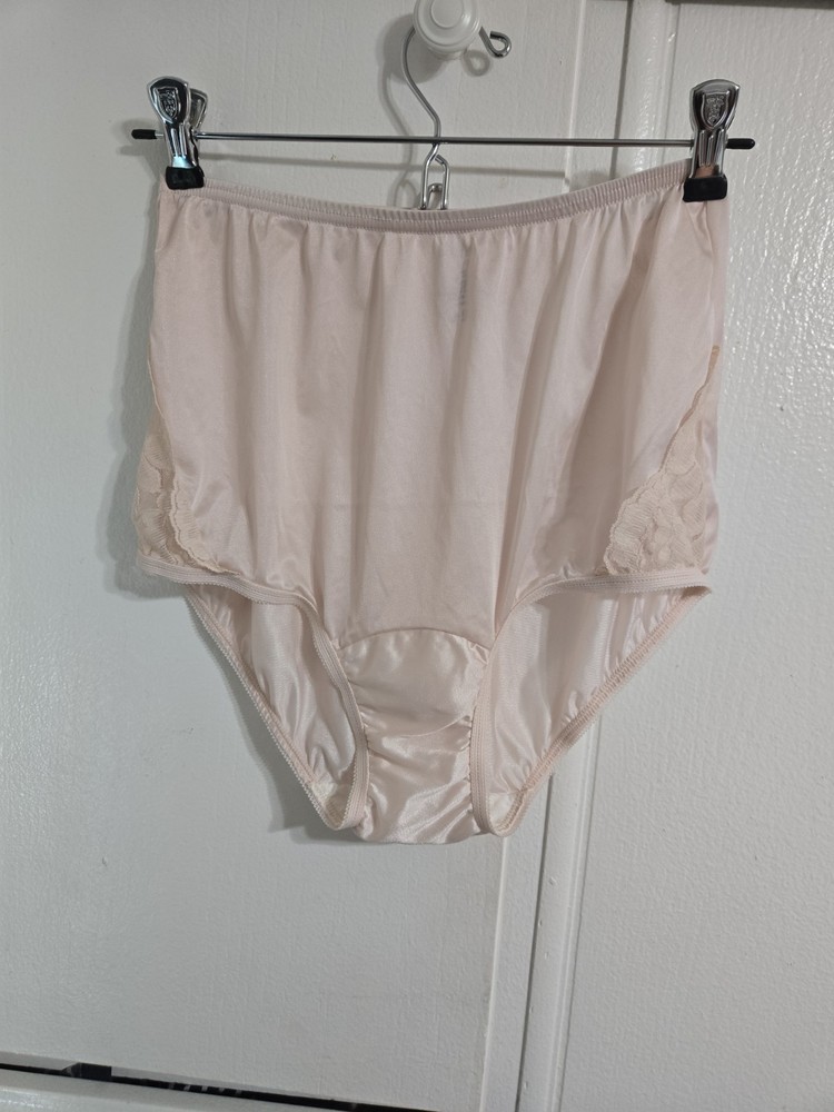 Vintage VANITY FAIR PANTIES Pink Nylon Underwear SZ 5/S