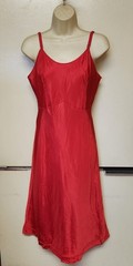 Snip-it Slip Vintage Red 1940’s Slip Dress Size 36